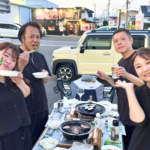 美容室フェイス スタッフ バーベキューの様子