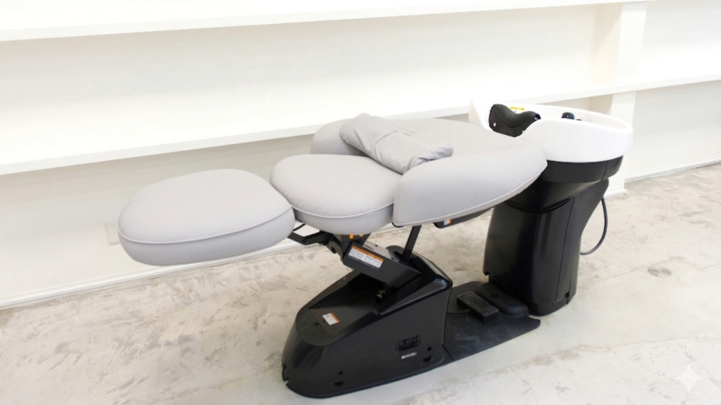 フルフラットのシャンプー台